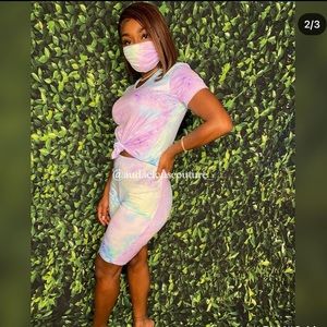 Tie Dye biker short set